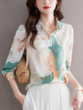 Elegant Watercolor Print Shirt WesternStitch