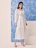 WesternStitch  white printed tranding maxi dress WesternStitch