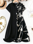 WesternStitch blaCK half Print Dress WesternStitch