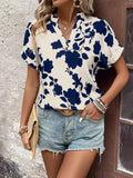 WesternStitch Half Sleeve Floral Print Top WesternStitch