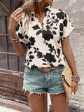 WesternStitch Half Sleeve Floral Print Top WesternStitch