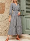 WesternStitch black and white gingham maxi dress WesternStitch