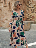 WesternStitch Geo Print Belted Dress WesternStitch