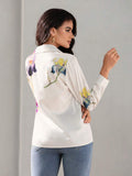WesternStitch Floral Print Twist Front Shirt WesternStitch