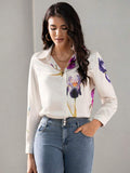 WesternStitch Floral Print Twist Front Shirt WesternStitch