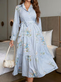WesternStitch Floral Print Ruffle Hem Belted Dress WesternStitch