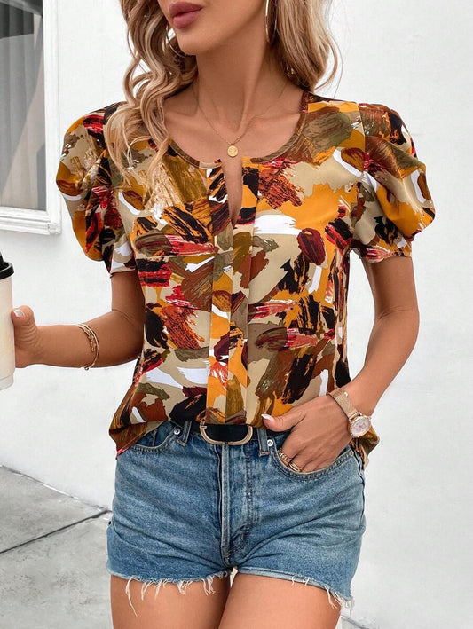 WesternStitchTrendy Women's Western Top with Artistic Vibes WesternLove
