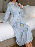 WesternStitch Floral Print Ruffle Hem Belted Dress WesternStitch